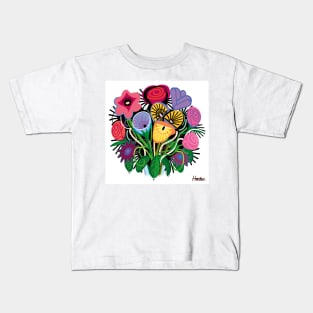 Yelapa Flower Animal Kids T-Shirt